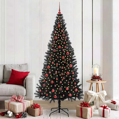 VidaXL Weihnachtsbaum mit 300 LEDs mit standardmäßigem schwarzem 210 cm PVC