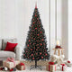 VidaXL Weihnachtsbaum mit 300 LEDs mit standardmäßigem schwarzem 210 cm PVC