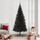 VidaXL Weihnachtsbaum mit 300 LEDs mit standardmäßigem schwarzem 210 cm PVC