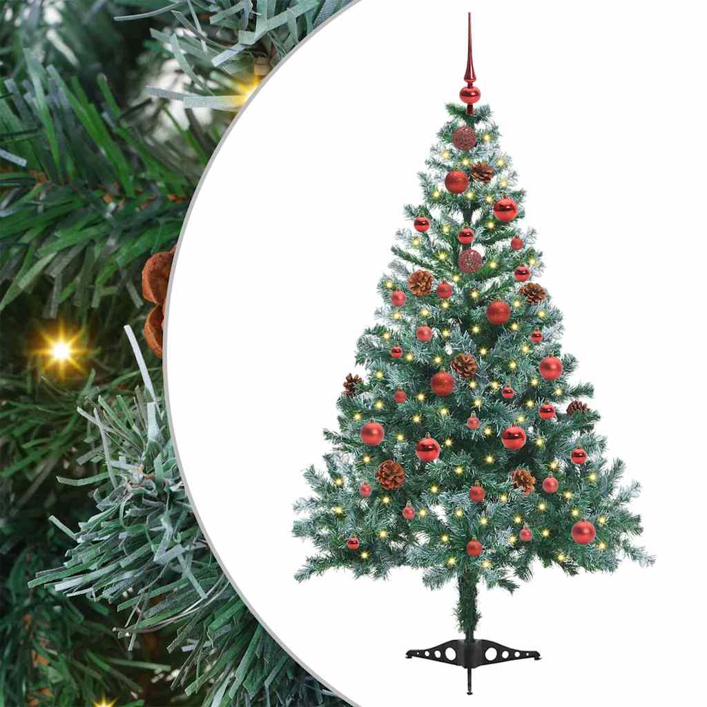 Vidaxx künstlicher Weihnachtsbaum mit 150 LED grün, 150 cm PVC und Stahl