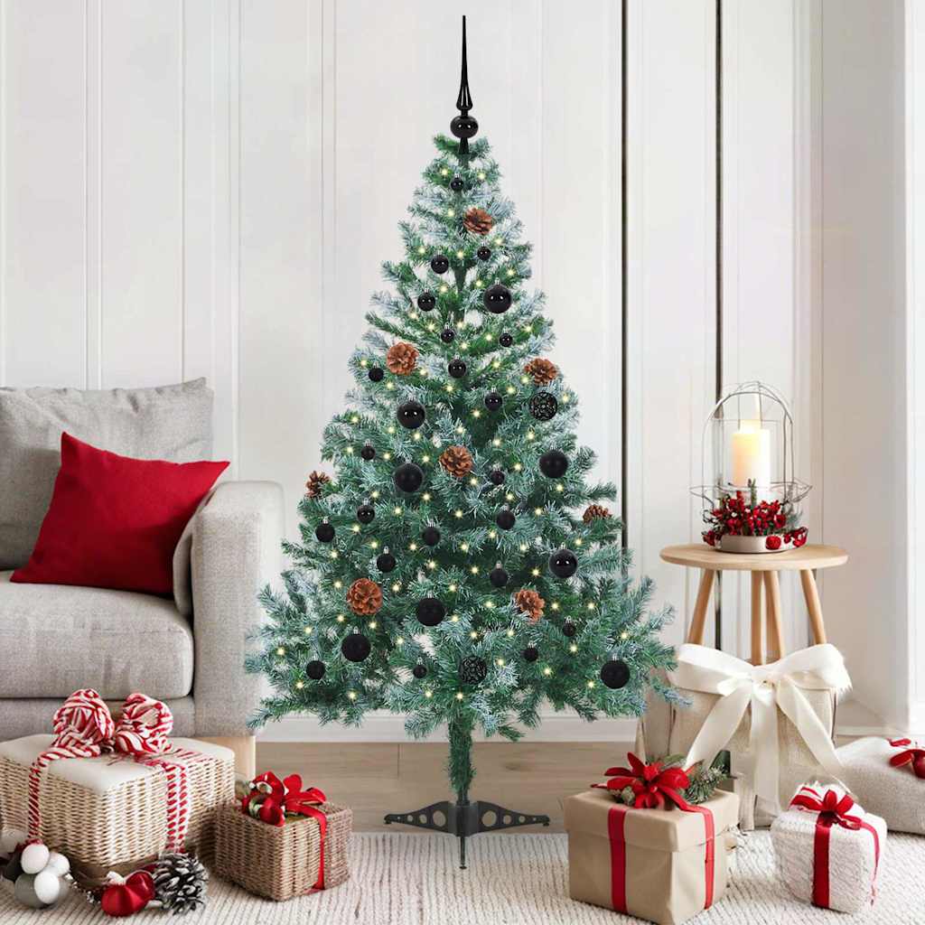 Vidaxx künstlicher Weihnachtsbaum mit 150 LED grün, 150 cm PVC und Stahl