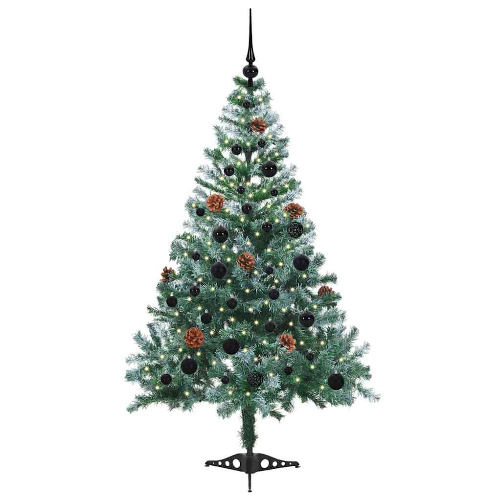 Vidaxx künstlicher Weihnachtsbaum mit 150 LED grün, 150 cm PVC und Stahl