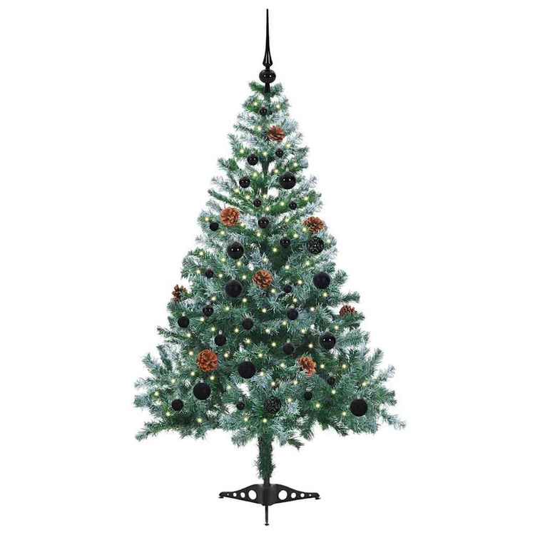 Vidaxx künstlicher Weihnachtsbaum mit 150 LED grün, 150 cm PVC und Stahl