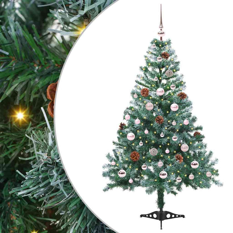 Vidaxx künstlicher Weihnachtsbaum mit 150 LED grün, 150 cm PVC und Stahl