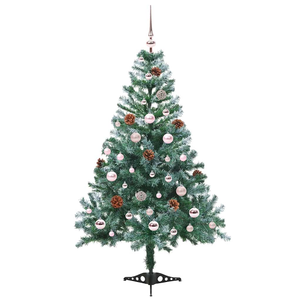 Vidaxx künstlicher Weihnachtsbaum mit 150 LED grün, 150 cm PVC und Stahl