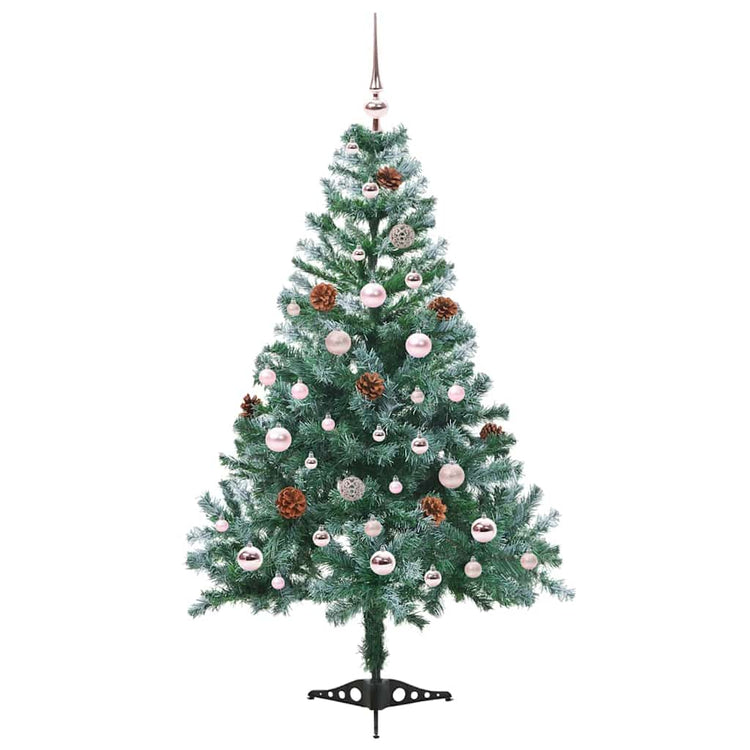 Vidaxx künstlicher Weihnachtsbaum mit 150 LED grün, 150 cm PVC und Stahl