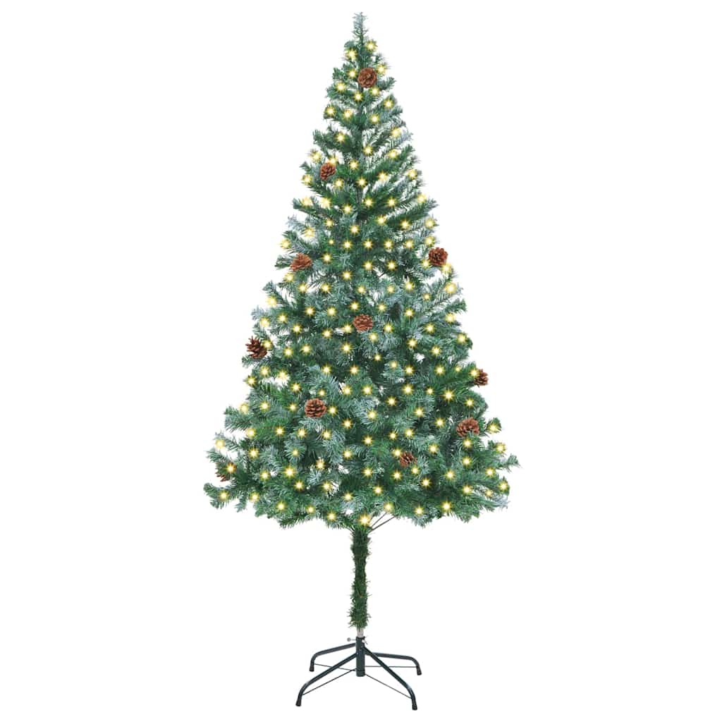 Vidaxx künstlicher Weihnachtsbaum mit 300 LED grün 180 cm PVC und Stahl