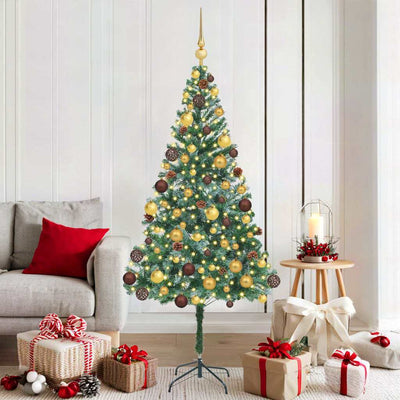 Vidaxx künstlicher Weihnachtsbaum mit 300 LED grün 180 cm PVC und Stahl
