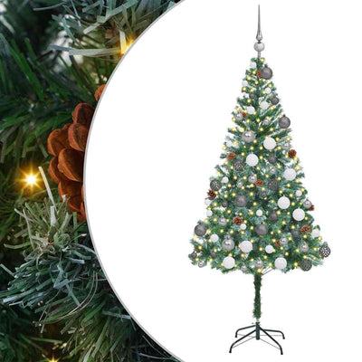 Vidaxx künstlicher Weihnachtsbaum mit 300 LED grün 180 cm PVC und Stahl