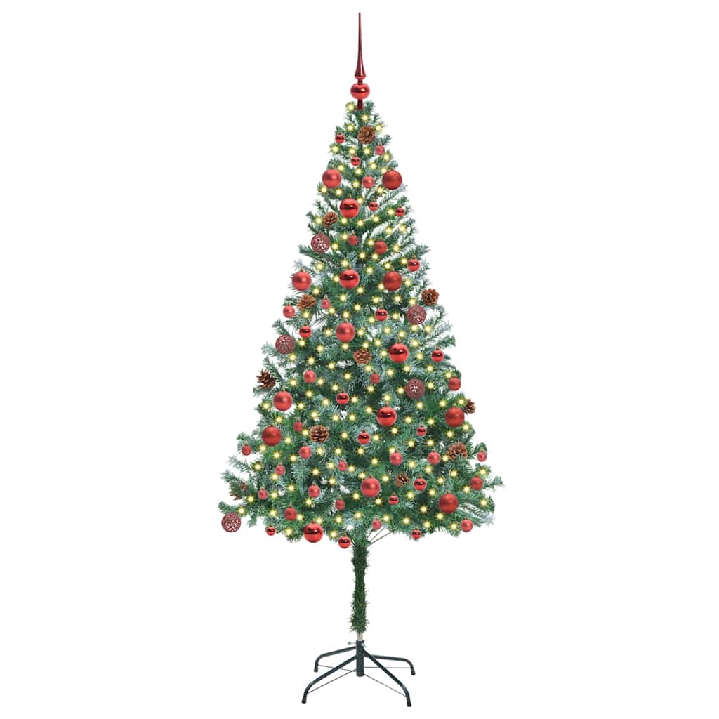 Vidaxx künstlicher Weihnachtsbaum mit 300 LED grün 180 cm PVC und Stahl