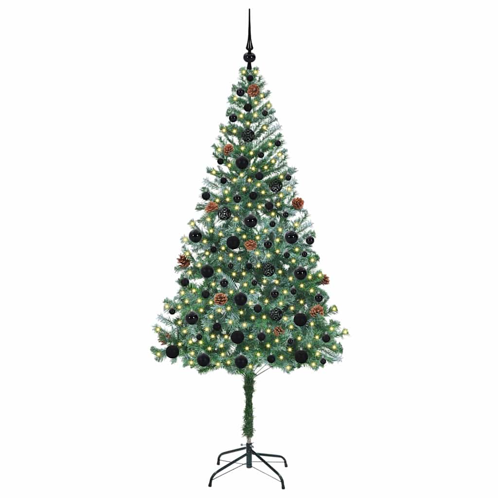 Vidaxx künstlicher Weihnachtsbaum mit 300 LED grün 180 cm PVC und Stahl
