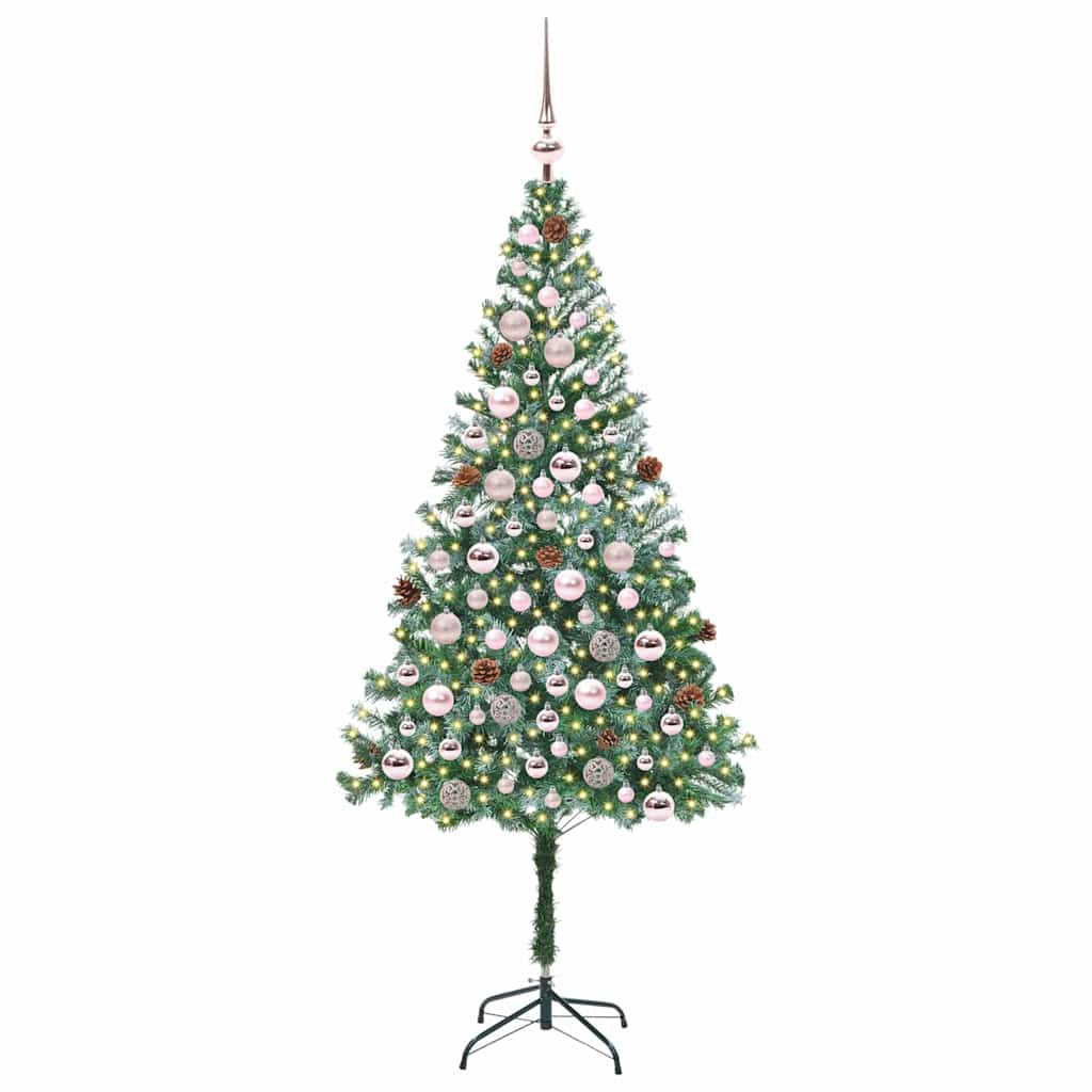 Vidaxx künstlicher Weihnachtsbaum mit 300 LED grün 180 cm PVC und Stahl
