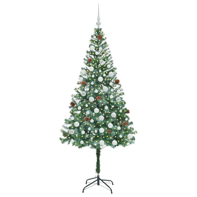 Vidaxx künstlicher Weihnachtsbaum mit 300 LED grün 180 cm PVC und Stahl