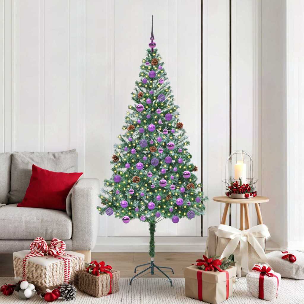 Vidaxx künstlicher Weihnachtsbaum mit 300 LED grün 180 cm PVC und Stahl