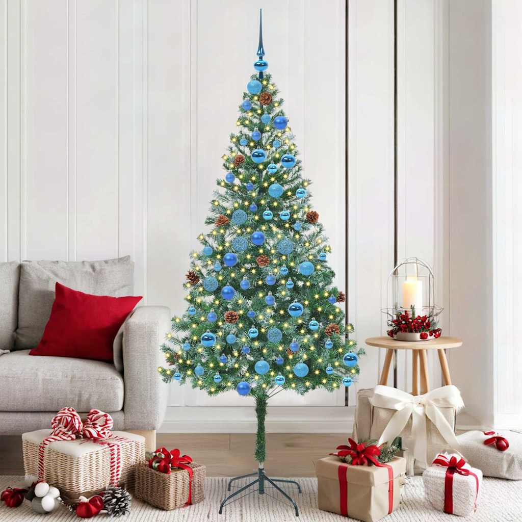 Vidaxx künstlicher Weihnachtsbaum mit 300 LED grün 180 cm PVC und Stahl