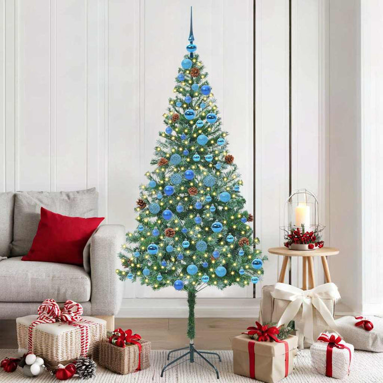 Vidaxx künstlicher Weihnachtsbaum mit 300 LED grün 180 cm PVC und Stahl