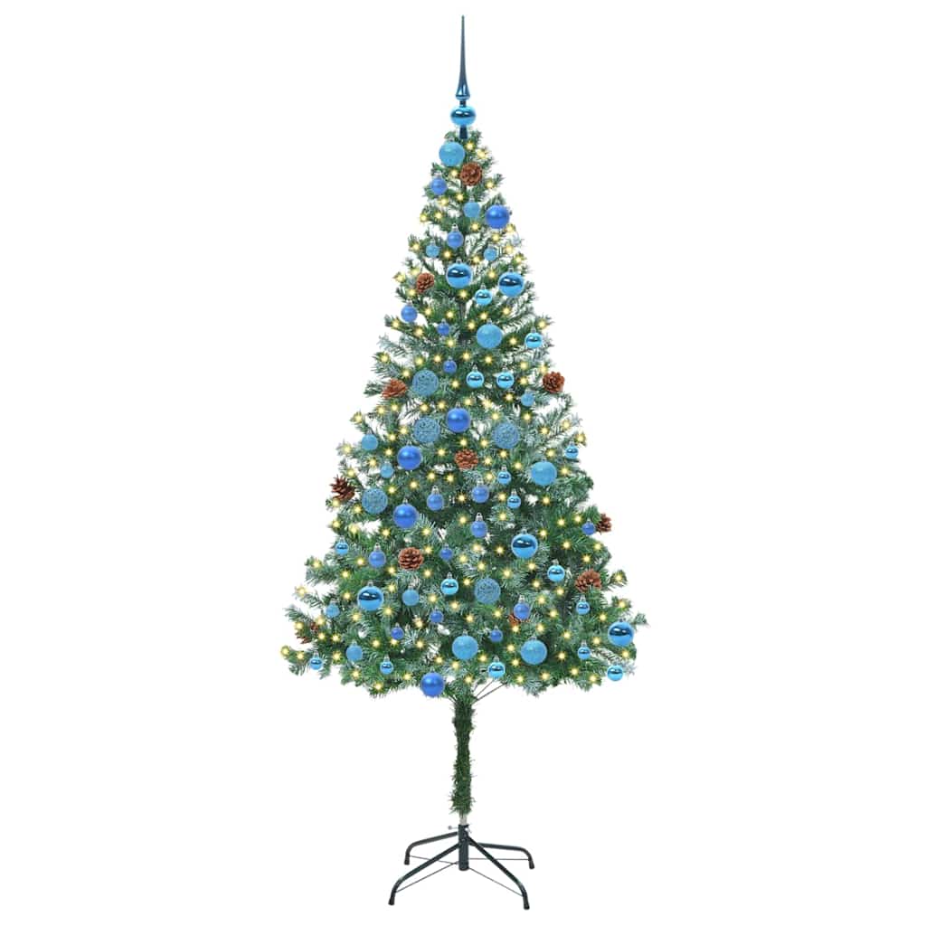 Vidaxx künstlicher Weihnachtsbaum mit 300 LED grün 180 cm PVC und Stahl