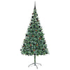 Vidaxx künstlicher Weihnachtsbaum mit 300 LED grün, 210 cm PVC und Stahl