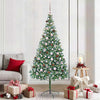 Vidaxx künstlicher Weihnachtsbaum mit 300 LED grün, 210 cm PVC und Stahl