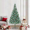 Vidaxx künstlicher Weihnachtsbaum mit 300 LED grün, 210 cm PVC und Stahl