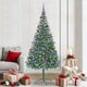 Vidaxx künstlicher Weihnachtsbaum mit 300 LED grün, 210 cm PVC und Stahl