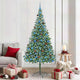 Vidaxx künstlicher Weihnachtsbaum mit 300 LED grün, 210 cm PVC und Stahl