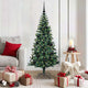 Vidaxx künstlicher beleuchteter Weihnachtsbaum grün 150 cm PVC und Metall