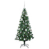 Vidaxx künstlicher beleuchteter Weihnachtsbaum grün 150 cm PVC und Metall