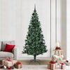 Vidaxx künstlicher beleuchteter Weihnachtsbaum grün 210 cm PVC und Metall