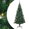 Vidaxx künstlicher beleuchteter Weihnachtsbaum grün 210 cm PVC und Metall