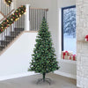 Vidaxx künstlicher beleuchteter Weihnachtsbaum grün 240 cm PVC und Metall