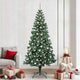 Vidaxx künstlicher beleuchteter Weihnachtsbaum grün 240 cm PVC und Metall