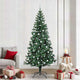 Vidaxx künstlicher beleuchteter Weihnachtsbaum grün 240 cm PVC und Metall