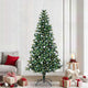 Vidaxx künstlicher beleuchteter Weihnachtsbaum grün 240 cm PVC und Metall