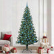 Vidaxx künstlicher beleuchteter Weihnachtsbaum grün 240 cm PVC und Metall