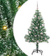Vidaxx künstlicher Weihnachtsbaum Schnee geflochten mit LED-Licht 150 cm