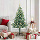 Vidaxx künstlicher Weihnachtsbaum Schnee geflochten mit LED-Licht 150 cm
