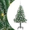 Vidaxx künstlicher Weihnachtsbaum Schnee geflochten mit LED-Licht 150 cm
