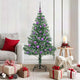 Vidaxx künstlicher Weihnachtsbaum Schnee geflochten mit LED-Licht 150 cm