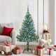 Vidaxx künstlicher Weihnachtsbaum Schnee geflochten mit LED-Licht 150 cm