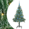 Vidaxx künstlicher Weihnachtsbaum Schnee geflochten mit LED-Licht 150 cm