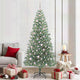 Vidaxx künstlicher Weihnachtsbaum Schnee geflochten mit LED-Licht 210 cm