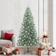 Vidaxx künstlicher Weihnachtsbaum Schnee geflochten mit LED-Licht 210 cm