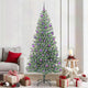 Vidaxx künstlicher Weihnachtsbaum Schnee geflochten mit LED-Licht 210 cm