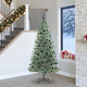 Vidaxx künstlicher Weihnachtsbaum Schnee geflochten mit LED-Licht 240 cm