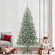Vidaxx künstlicher Weihnachtsbaum Schnee geflochten mit LED-Licht 240 cm