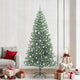Vidaxx künstlicher Weihnachtsbaum Schnee geflochten mit LED-Licht 240 cm