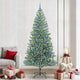 Vidaxx künstlicher Weihnachtsbaum Schnee geflochten mit LED-Licht 240 cm