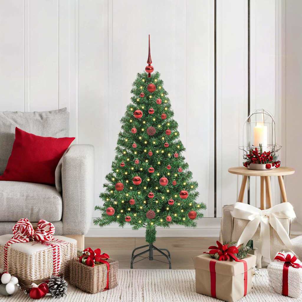 Vidaxx künstlicher Weihnachtsbaum grün 120 cm PVC und Stahl und Kunststoff