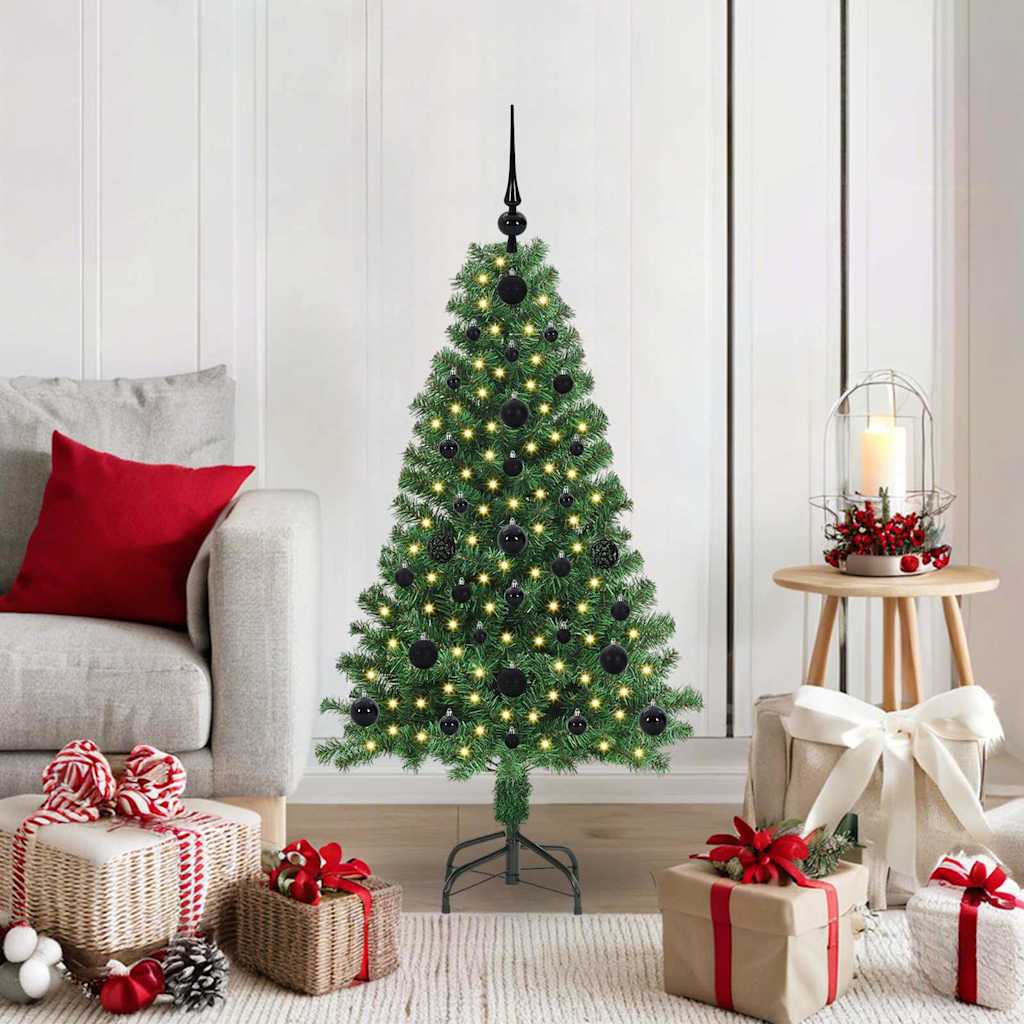 Vidaxx künstlicher Weihnachtsbaum grün 120 cm PVC und Stahl und Kunststoff